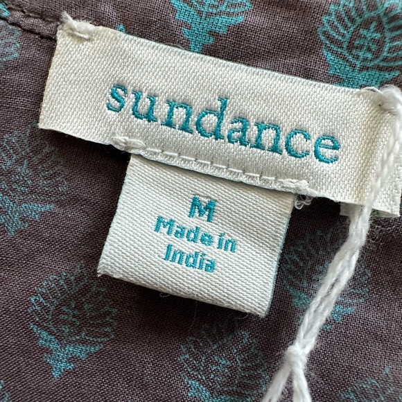 SUNDANCE Women's 100% Cotton Button Up Shirt Top Size M Medium - Picture 8 of 9